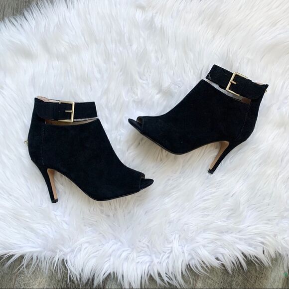 Adrienne Vittadini AV-Gail Stiletto Ankle Boots Black Heeled Booties Size 8 - Picture 1 of 8